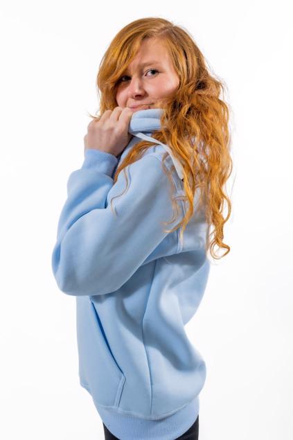 Woman Fit Hoodie - Light Blue